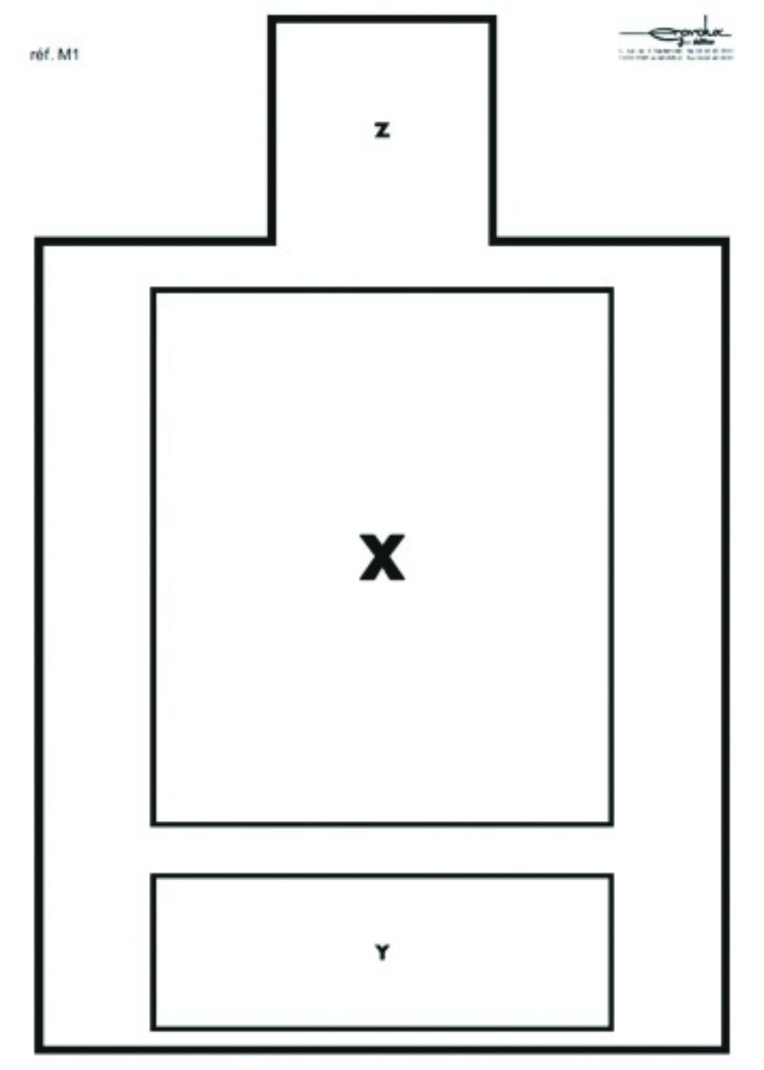 Cible gravolux M1 g0520 - 50x70 cm - carton - par 100