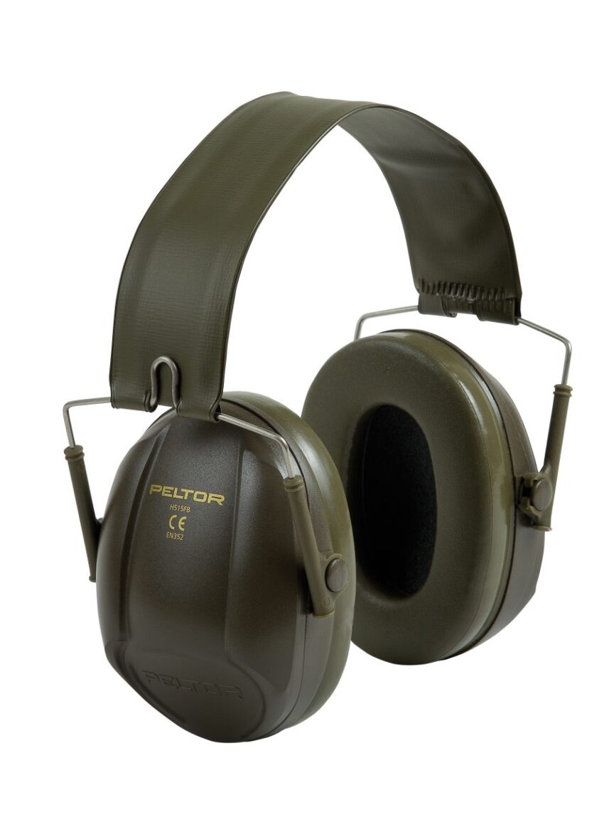 Casque peltor bull's eye 1 Vert avec serre-tête pliable