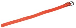 Collier Orange fluo biothane long 65 cm larg 32 mm