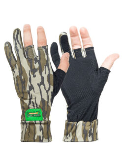 Gants stretch anti-dérapants Primos Mossy Oak Bottomland 3 do...