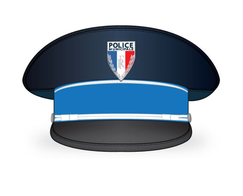 Casquette de cérémonie Police Municipale - Taille 62